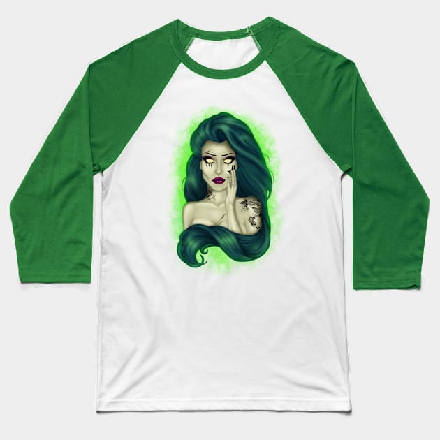 LOVELY DEAD Baseball T-Shirt by Gisele_Constantino